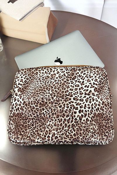 BAHELS Husă pentru laptop și tabletă cu model leopard viral de 13-14 inchi