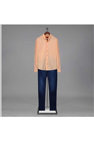 Sarar GOIAS W LONG  KETEN SLİM FİT GÖMLEK