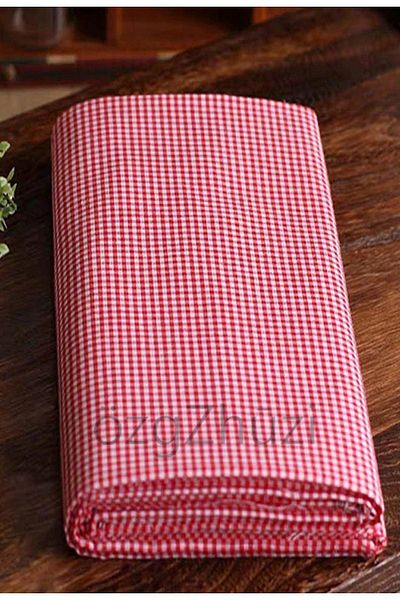 perlina home Kitchen Chic Plaid Pattern Farbela Red (size X Width)