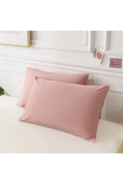 MODELHOME غطاء وسادة من القماش القطني الملون مع غطاء (قطعتين) 50 × 70 سم