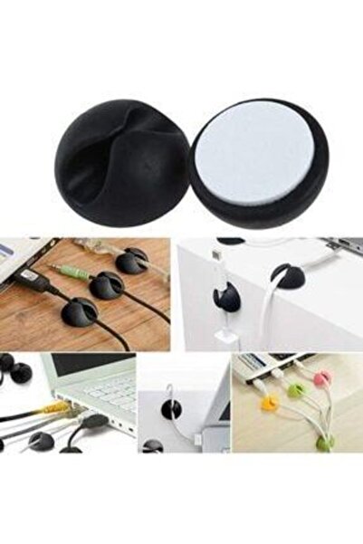 OMAC 2 Adet Tek Kanallı Kablo Tutucu Sabitleyici Renk Karışık