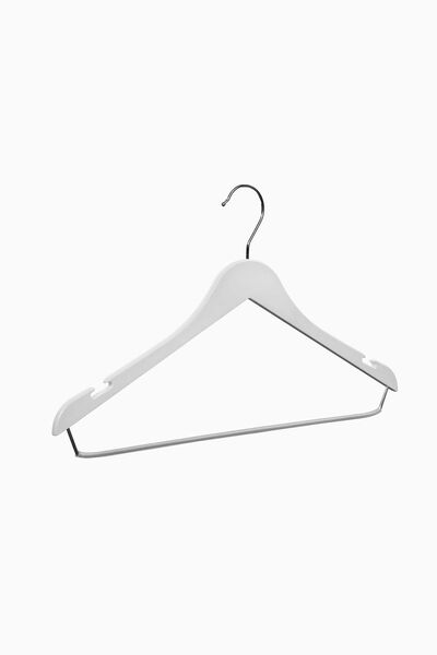 AkalBatu 10-Piece Dbp 40cm Wooden Look Filled Bh Plastic Set Hanger