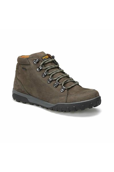 Dockers By Gerli Dockers Men's Sand Gray Genuine Leather Lace-Up Ankle Length Water Resistant Outdoor Boots