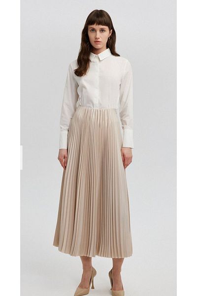 Touche Pleated Skirt