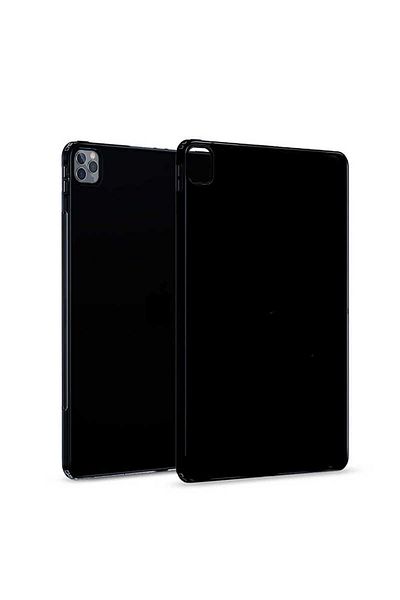 Butik Özlem Ipad Pro 12.9 Pro 2020 4th Generation Compatible Case Tablet Super Silicone Cover Black