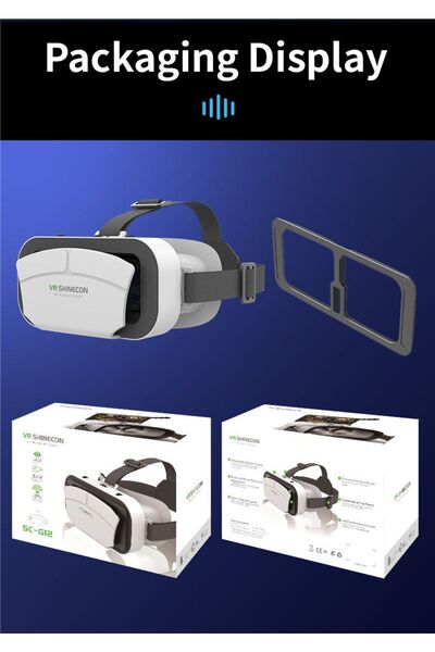 VR Shinecon G12 3d Sanal Gerçeklik Gözlüğü Siyah 4.5-7.0 Inch