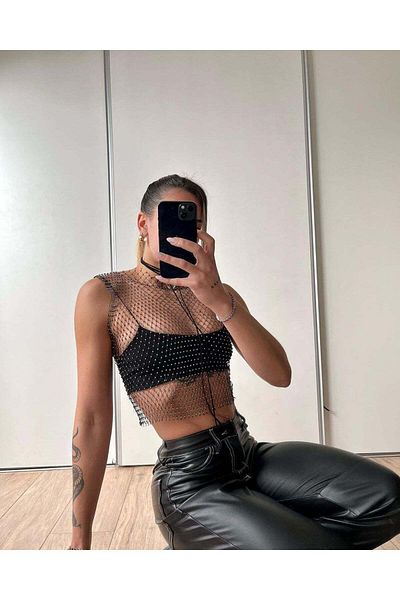 bikinistan Crystal stone bustier pareo