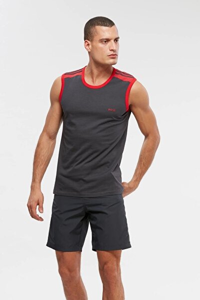 Kom Tricou fără mâneci cu detaliu din plasă