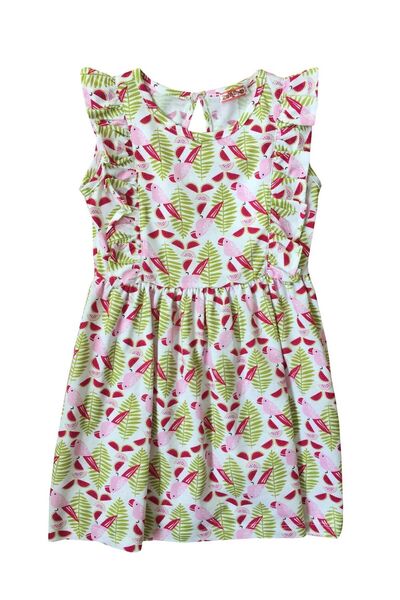 Zeyland Küçük Kız Çocuk %100 Pamuk Cotton Grı Elbise