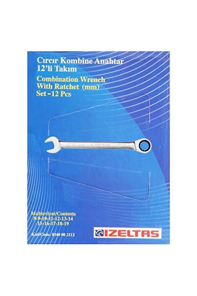 İzeltaş 12 Piece Ratchet Combined Wrench Set