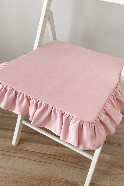 RİTMOHOME Βολάν Ροζ Vintage, Country, Bohemian, Ρουστίκ Σκανδιναβικό Μαξιλάρι Καρέκλας
