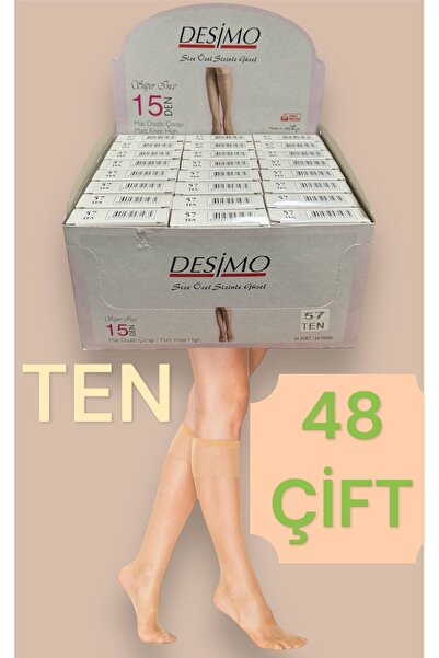 Desimo 48'Li Süper 15 İnce Mat Dizaltı Kadın Çorap