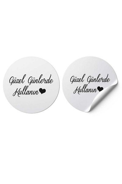 gg gençgirişimci Coated Sticker - Use on Beautiful Days - White Background - (4x4 Cm) 70 Pieces