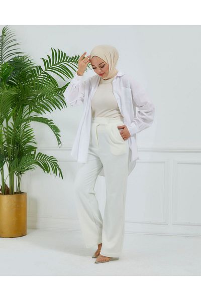 EDALİNDA PALAZZO CREPE PANT - Comfortable Cut
