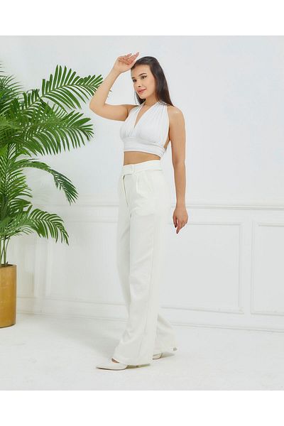 EDALİNDA PALAZZO CREPE PANT - Comfortable Cut
