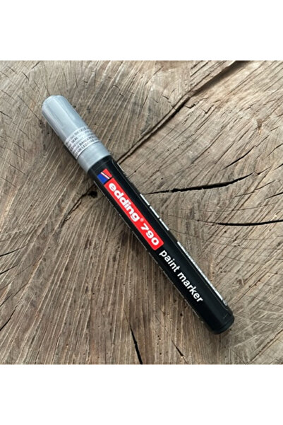 Edding EDN GÜMÜŞ BİLYALI KALEM DERZ KALEMİ ÇİZİK KALEMİ METAL CAM GÜMÜŞ RENK