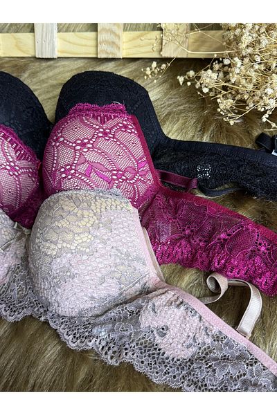 SATTENS Mărimea 80 Sutien push up din dantelă - 3 bucăți