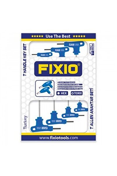 İthal مجموعة أدوات FIXIO مكونة من 7 قطع بمقبض على شكل حرف T