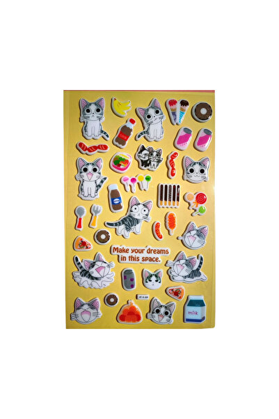 Bluokbeauty Cat Model-5 Cute Black Cat Famili - Puffy Phone Notebook PC Αυτοκ...