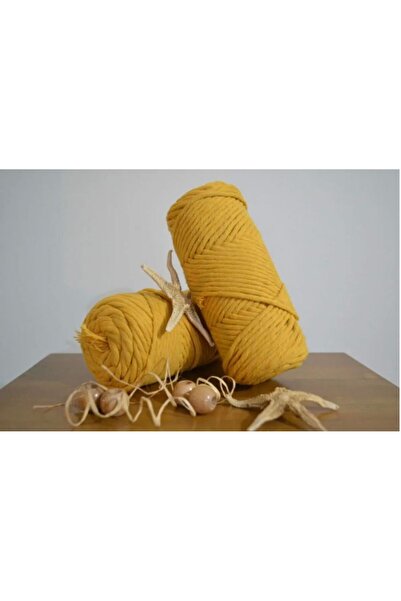 CAN DENİZ ART Sfoară de macrame torsadată, 3mm, 250gr