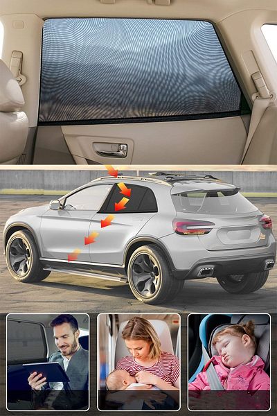 BYENS Parasolar pentru mașină Cortina de sticlă Parasolar pentru parbriz Vehicul Parasolar pentru parbriz Auto Parasolar pentru geam din spate