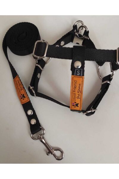 Loyal Friend Store köpek Ayarlanabilir Küçük Irk Köpek Göğüs Bel Tasma Takımı S Beden (40-45 Cm)