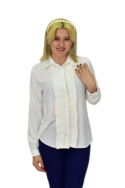 HİSSET Cămașă plisată de damă - BGL-ST03714