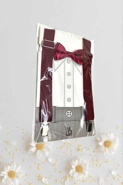 NOBLE STORE Σετ παπιγιόν και ζαρτιέρες για αγόρια - 23 Απριλίου Ρυθμιζόμενο, ...