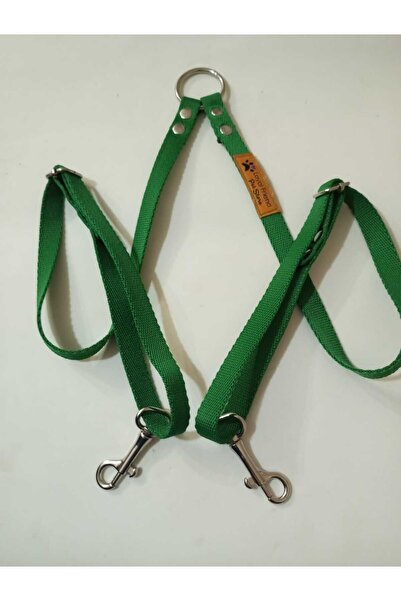 Loyal Friend Store Köpek Ikili Gezdirme Kayışı (SEVK KAYIŞI) Yeşil Ufak Ve Or...