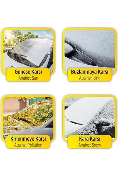 BYENS Pânză auto Parbriz față mașină Parasolar Anti-îngheț pentru vehicule Protecție solară auto Pânză compatibilă cu mașină