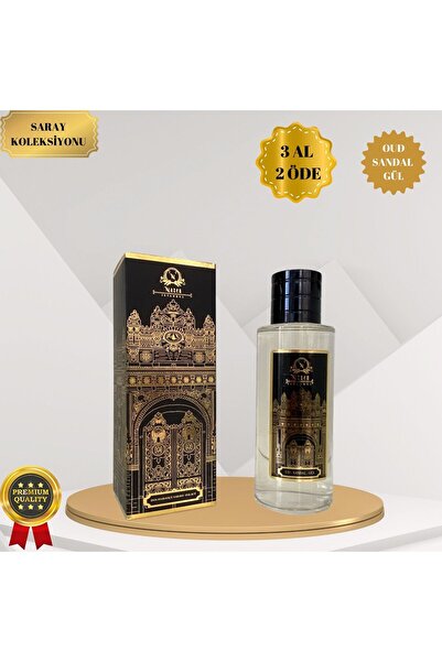 Nazen İstanbul Oud Sandal Gül 250 ml Saray Koleksiyonu Cam Şişe Intense Premi...