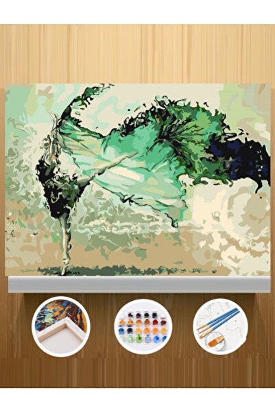 CNS HOBBY TUVAL Sayılarla Boyama Ve Hobi Seti Tuvale Gerilmiş Tablo Seti Kasn...