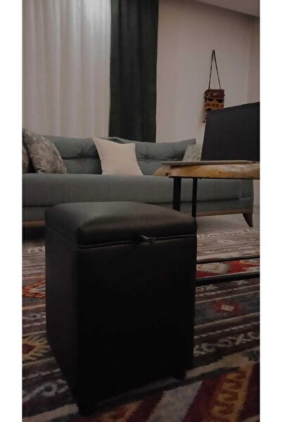 Akgül ev ve bahçe tekstil mobilya DERİ PUF BENCH