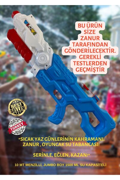 zanur Jumbo Boy Pompalı Su Tabancası 1 Adet Trend Ürün ( 1 ADET )