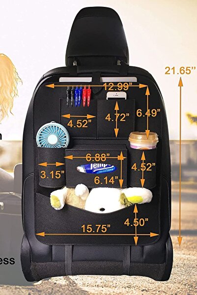 BYENS Araba Koltuk Arkası Eşya Düzenleyici Bagaj Düzenleyici Kılıf Organizer ...