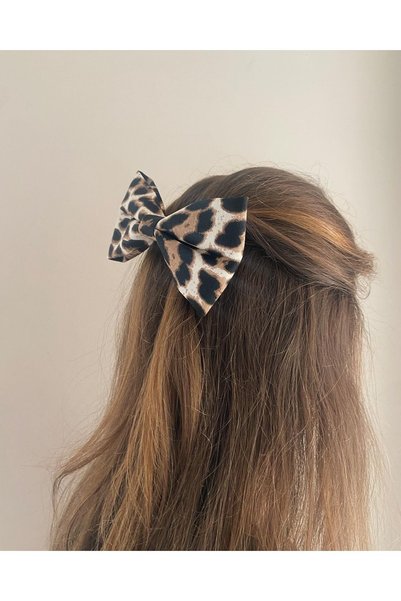 CLA Leopard Bow Hair Clip
