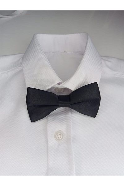 NSE COLLECTION Baby & Kids Black 1-7 Years Elastic Bow Tie
