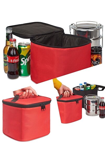 BYENS 8 Litre Termos Çanta Yemek Taşıma Valiz Beslenme Makyaj Çantası Termo Termal Sıcak Ve Soğuk Tutan