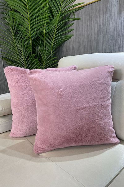 Paris Life Powder Colored Rabbit Plush Throw Pillow Case - 1 Piece