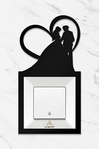 AHWART Bride's Wooden Socket Frame with Groom's Concept - Decorative and Key ...