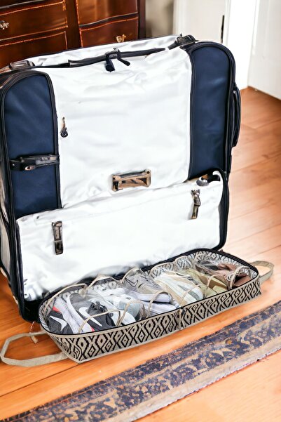 BYENS Seyahat Ayakkabı Çantası Valiz İçi Organizer Dolap İçi Düzenleyici Bagaj Hurcu Gardırop Saklama