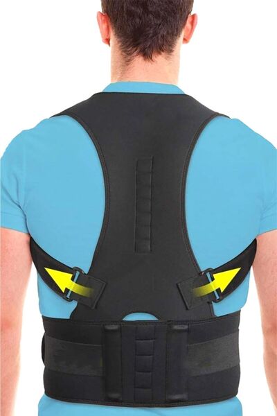 BYENS Корсет для випрямлення спини Медичний ортопедичний корсет для запобігання сутулості Жіночий корсет для спини Чоловічий корсет для випрямлення плечей