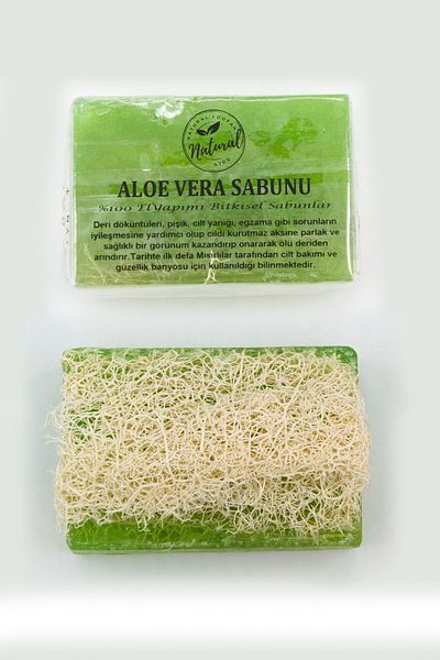 Natural Aloe Vera Natural Pumpkin Fiber Soap