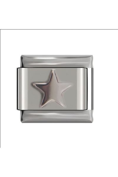 RoseCo00 Italian Unisex Steel Bracelet Charm