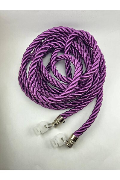 Halis Ticaret Kruvaze Perde Tül Fon Toplama Aparatı Halat Kordon Braçol 300cm Metal Uçlu 1 Adet