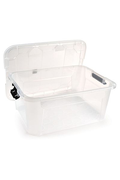 Melkan Home Storage Box, Storage Organization Case, Toy Box, Multi-Purpose Organizer 40 Liters Transparent