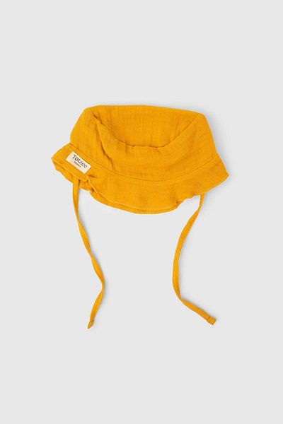 Totzee Muslin Bucket Lace-Up Hat Autumn Yellow