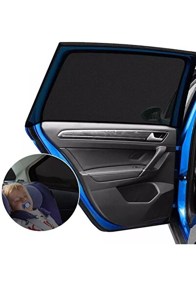 BYENS 2 Adet Oto Güneşlik Perde Araba Yan Cam Perdesi Araç Içi Güneşliği Için Seyahat Arka Koltuk