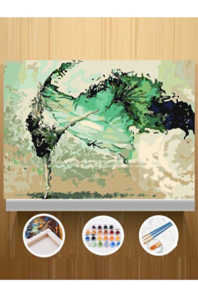 CNS HOBBY TUVAL Sayılarla Boyama Hobi Seti 30x40 Cm Çerçeveli Tuval Seti Fırç...