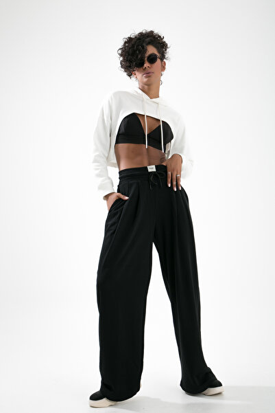 muub's Extra Loose Leg - Πλισέ Palazzo Sweatpants και παντελόνι